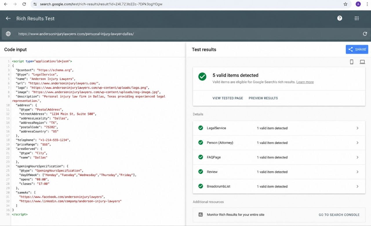 Technical SEO and Schema Markup for Law Firm Websites