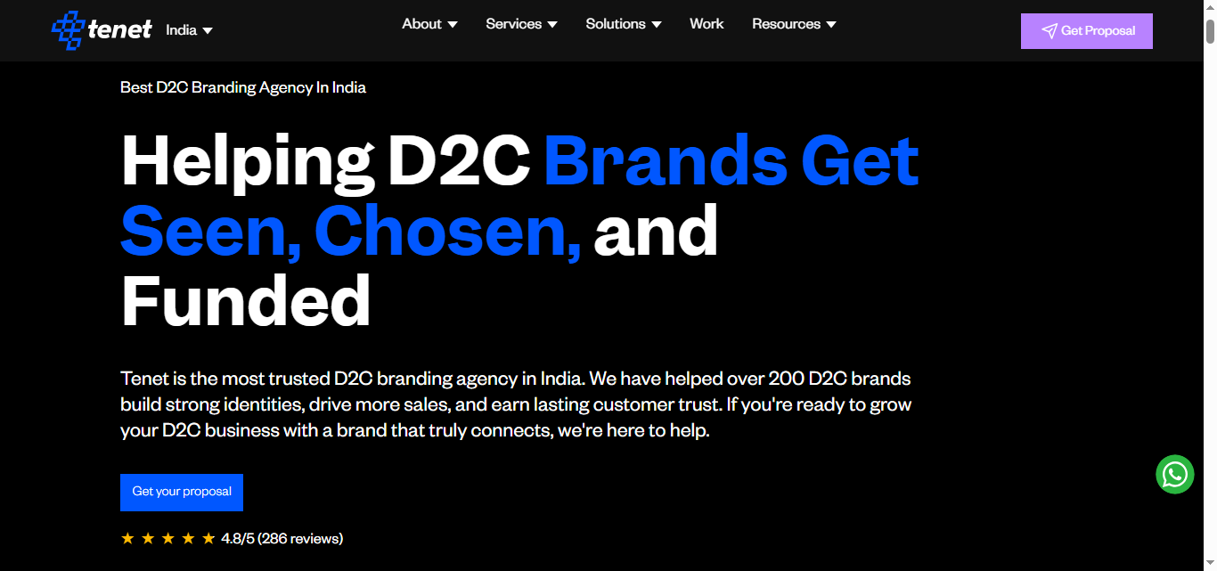 7. Tenet — Best for D2C and eCommerce Brands
