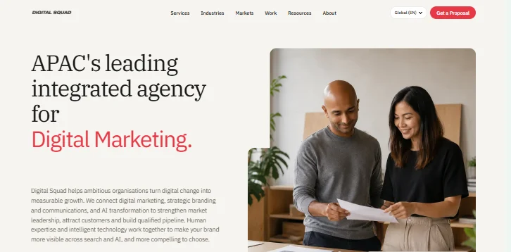 Digital Squad - Home page