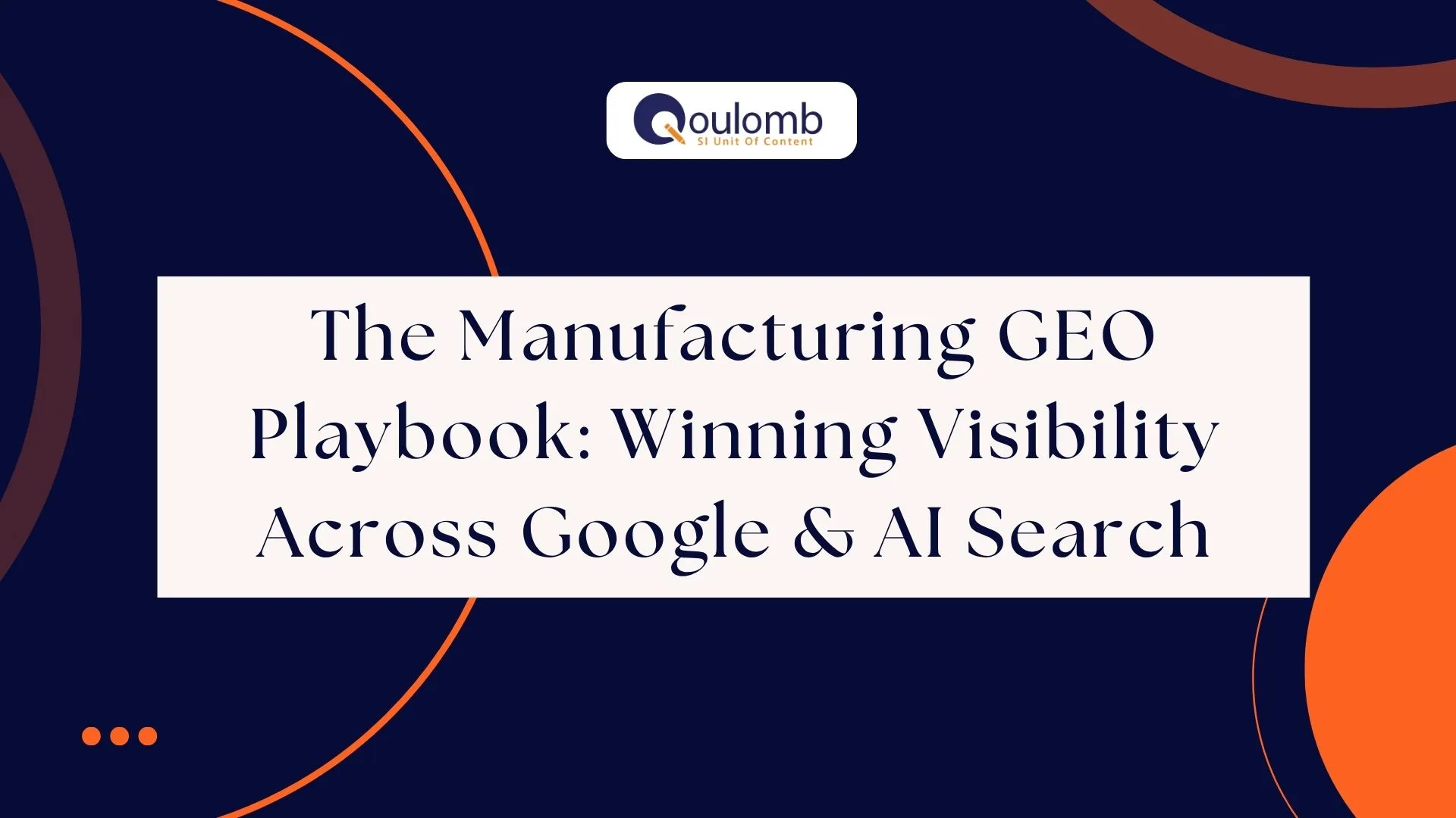 Manufacturing GEO