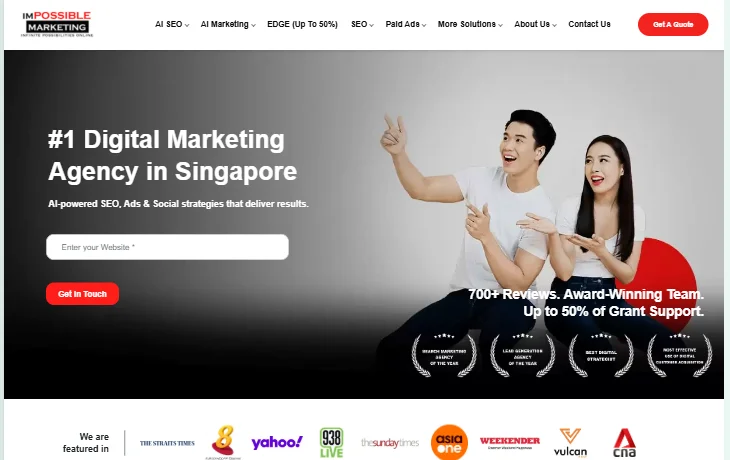 ImPossibleMarketing - Home page image