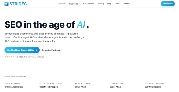 Stridec - Home page